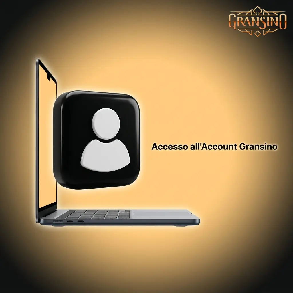 Schermata di login Gransino con modulo per email e password per accedere a scommesse, casino e promozioni
