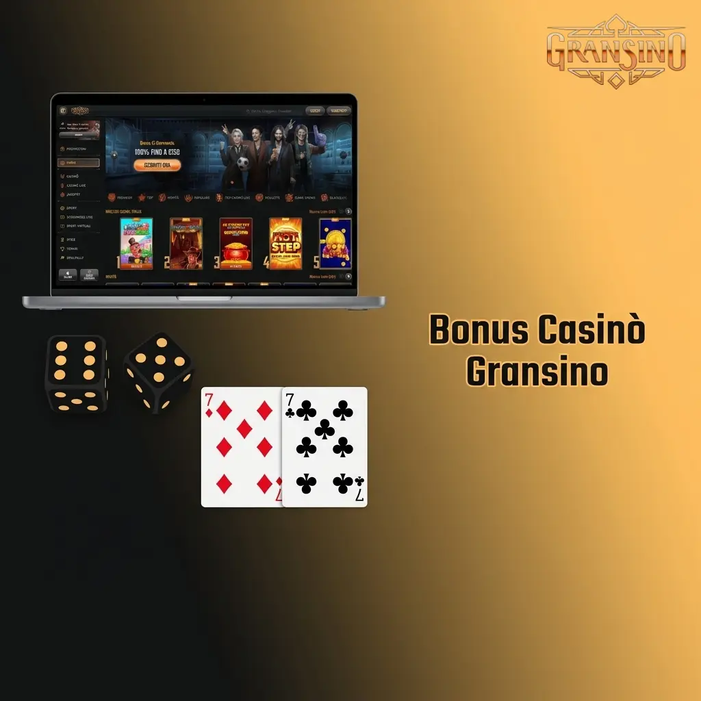 Bonus casinò Gransino per giocatori italiani: offerte su slot, giochi da tavolo e casinò live con requisiti di puntata