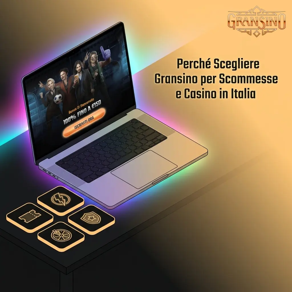 Gransino casino online: bonus fino a 16.000 EUR, 5.000 giochi e scommesse sportive per giocatori italiani