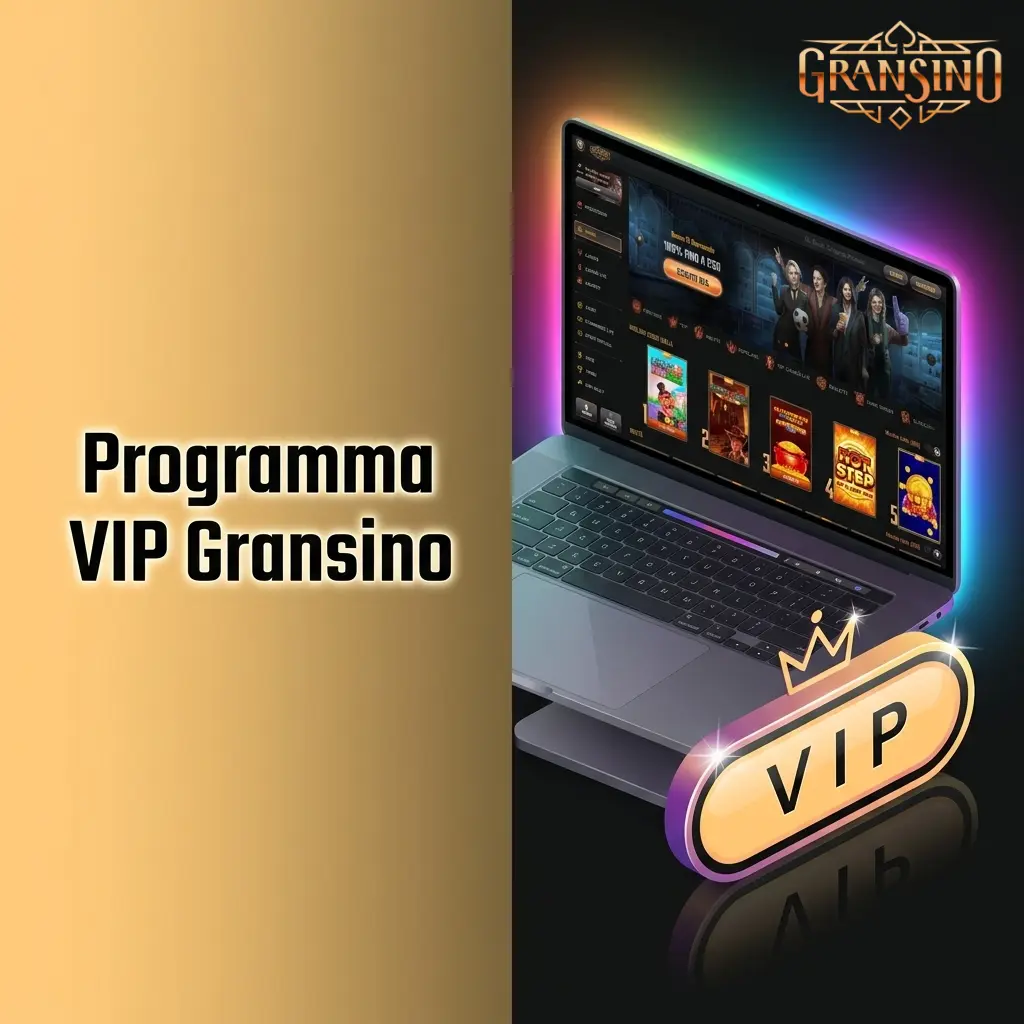 Programma VIP Gransino: livelli fedeltà con cashback, bonus personalizzati e account manager dedicato